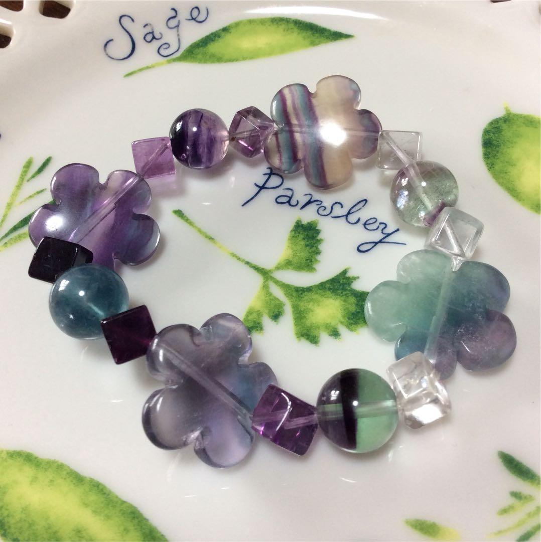 フローライトのブレスレット