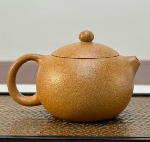 中型茶色陶器ティーポット