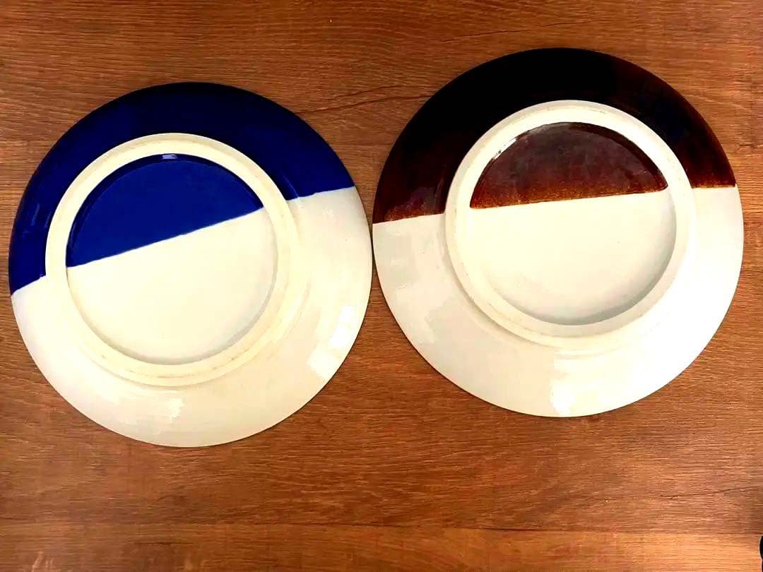 やちむん　丸皿　七寸　高江洲陶磁器
