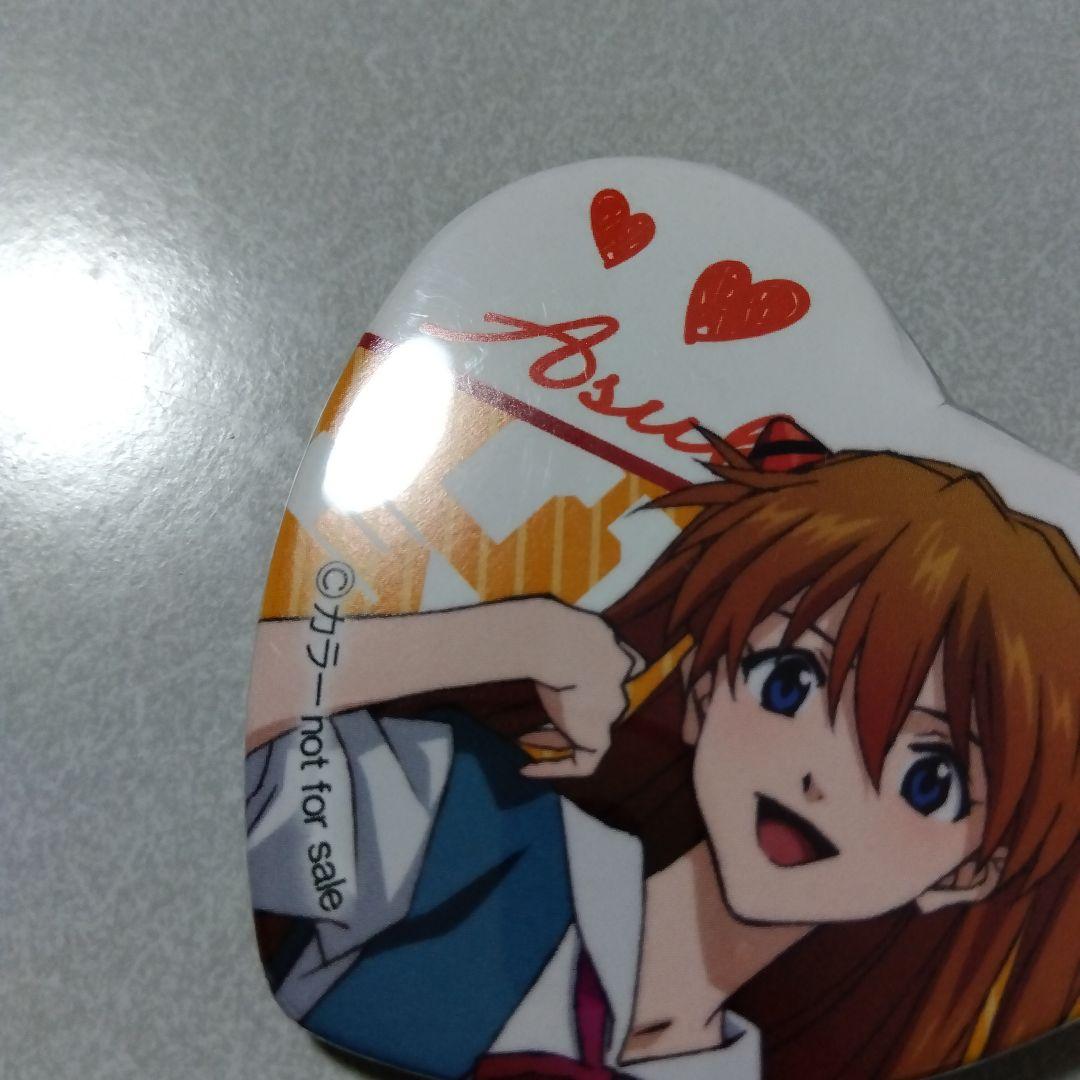 【エヴァンゲリオン】アスカ 制服 ハート バレンタイン 缶バッジ
