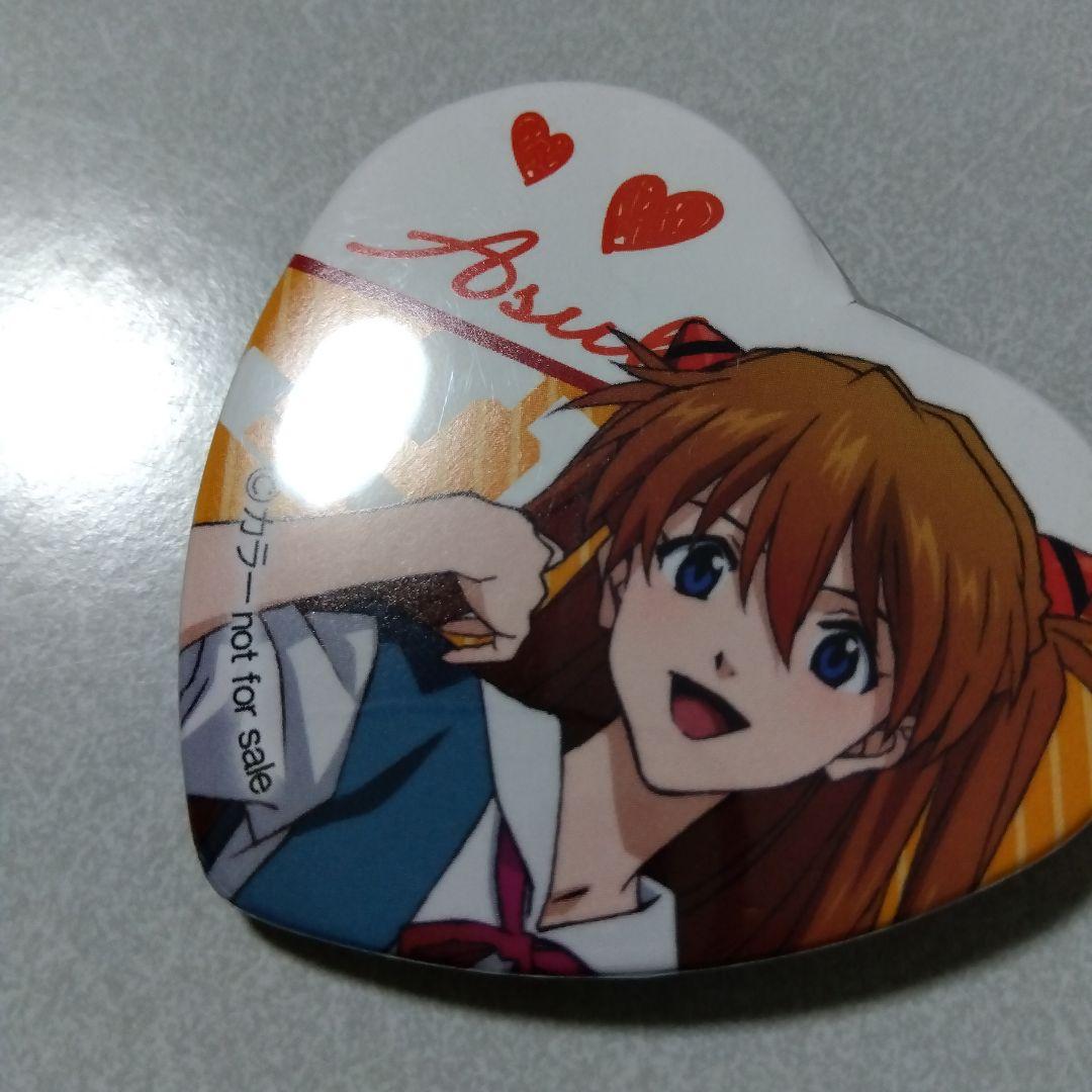 【エヴァンゲリオン】アスカ 制服 ハート バレンタイン 缶バッジ