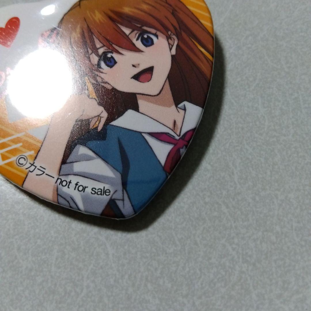 【エヴァンゲリオン】アスカ 制服 ハート バレンタイン 缶バッジ