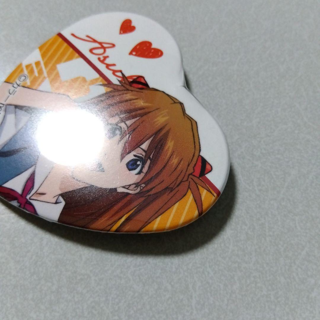 【エヴァンゲリオン】アスカ 制服 ハート バレンタイン 缶バッジ