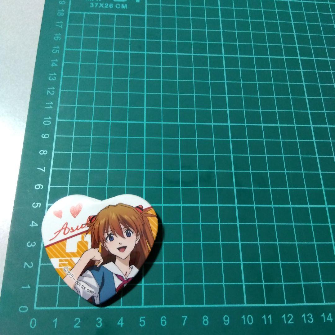 【エヴァンゲリオン】アスカ 制服 ハート バレンタイン 缶バッジ