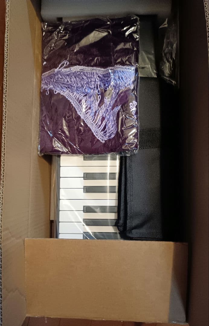 YOPIN 電子ピアノ 88鍵 MIDI対応 ブラック　折りたたみ