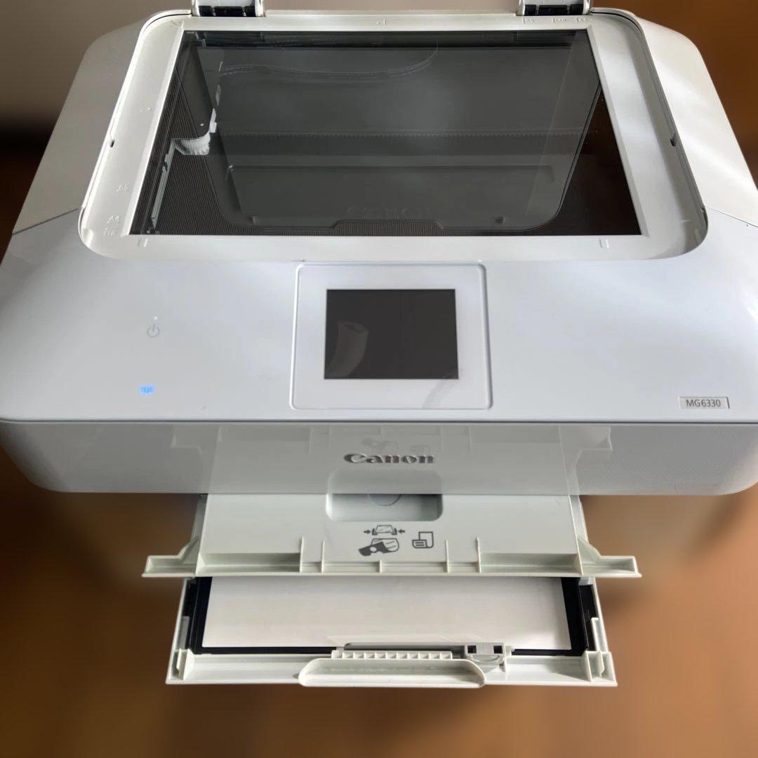 Canon PIXUS インクジェットプリンタ-MG6330 ホワイト動作美品