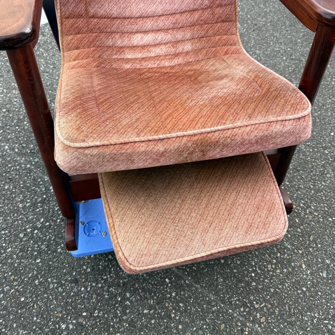 松田家具 マツダ ロッキングチェア 収納式フットレスト アンティーク