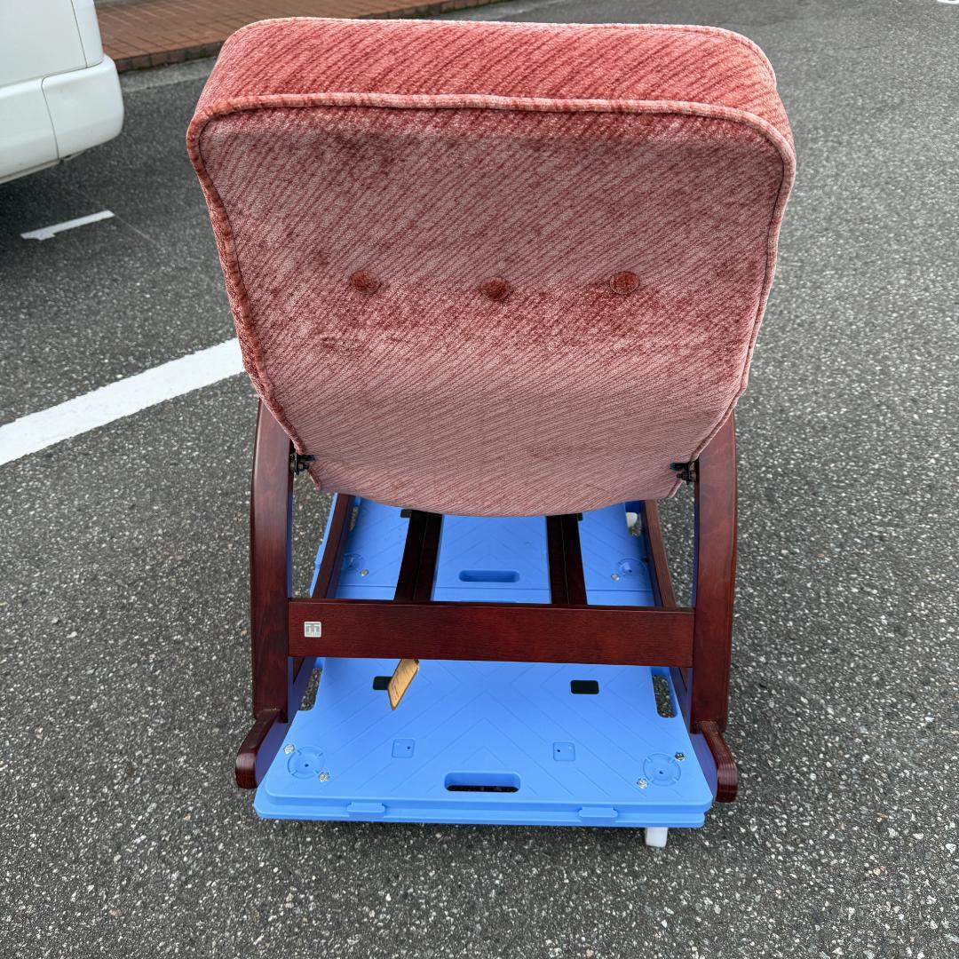 松田家具 マツダ ロッキングチェア 収納式フットレスト アンティーク