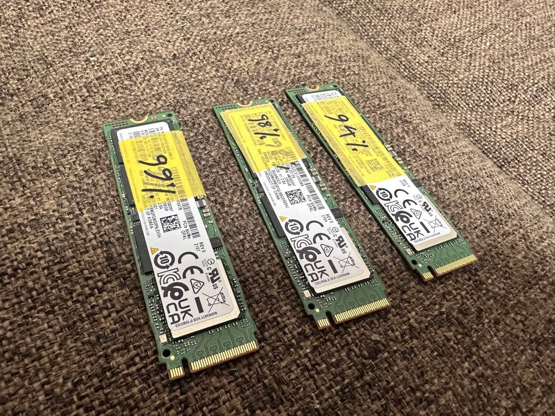 Samsung 256GB NVMe SSD 99% 98% 94% まとめ出品