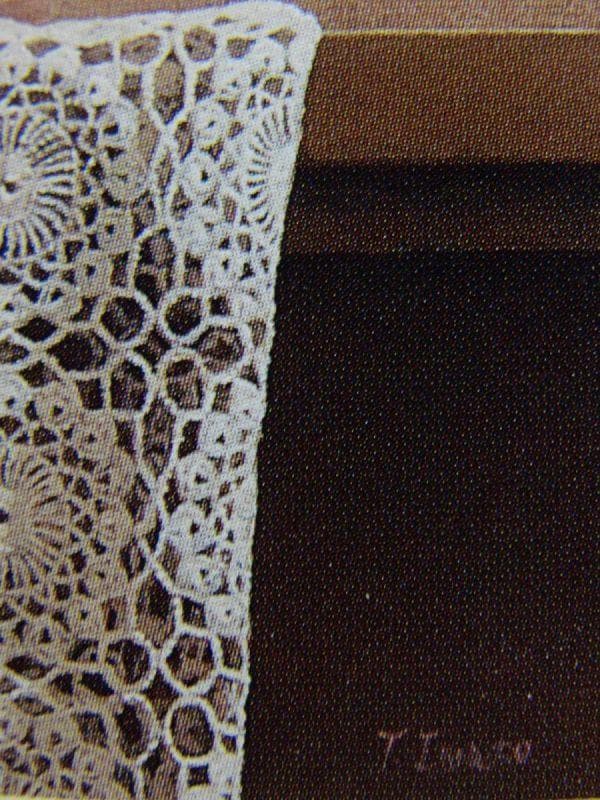 岩戸敏彦、『食卓より』、希少画集より、状態良好、新品木製額・額装付