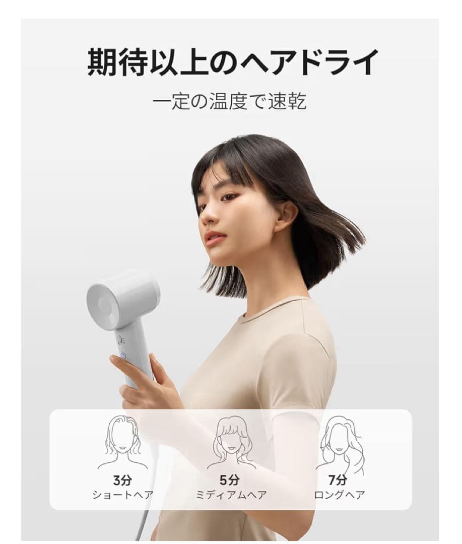 Laifen SE Lite ヘアドライヤー 黄色（※中国仕様・日本使用不可）