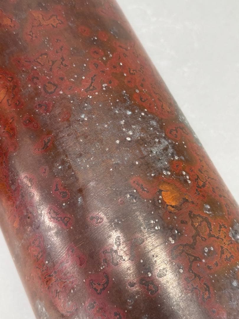 いけばな　池坊　銅鋳　唐銅花器　古流　未生流　龍生派　花瓶　花器高さ45.7cm