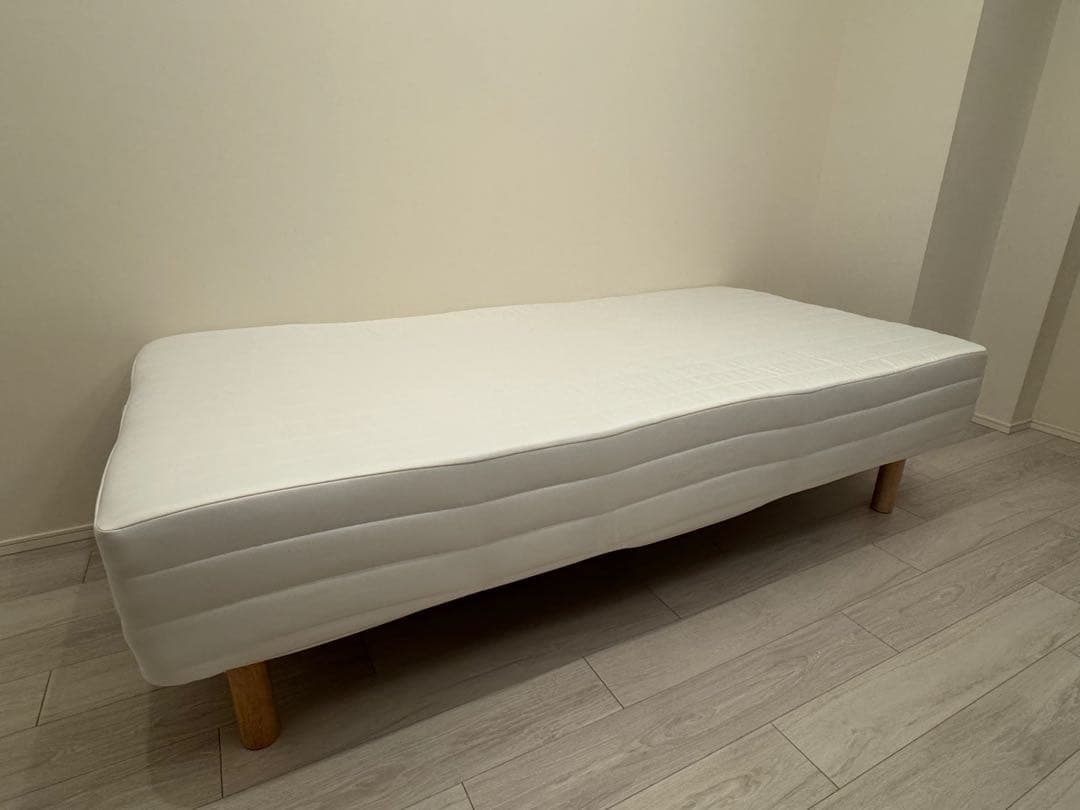 【無印良品】 脚付マットレス ポケットコイル シングル (26cm脚付)