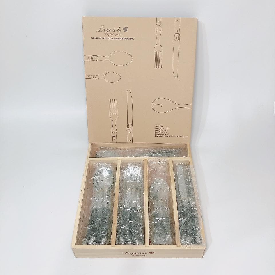 CJ0.3 LAGUIOLE ラギオール（ライヨール） カトラリー 34本セット