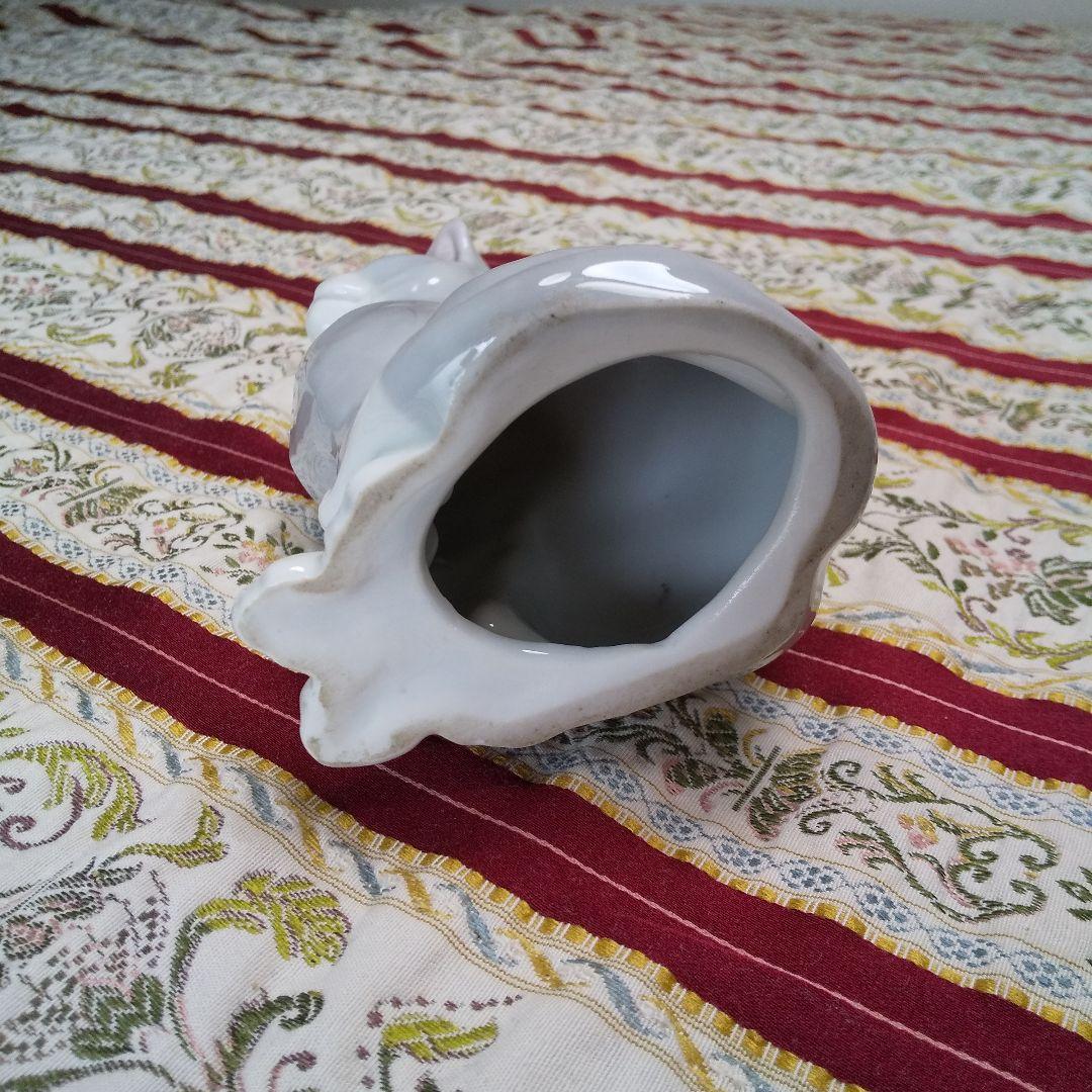 フランス製 アンティーク インテリア 高さ 16cm 陶器 中古品 グレー