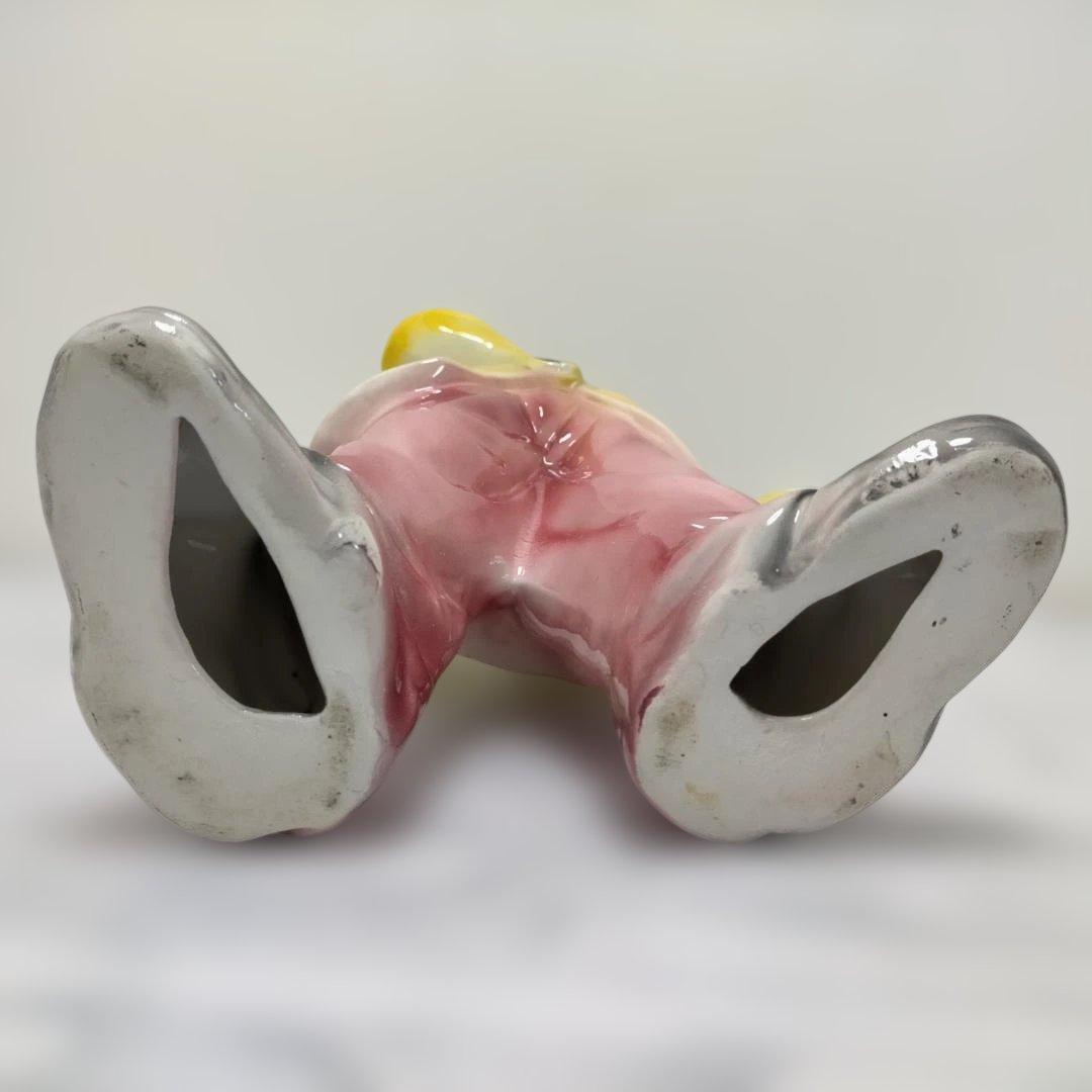 CAPODIMONTE ピエロ陶器人形 ヴァイオリン 置物 260217-9A