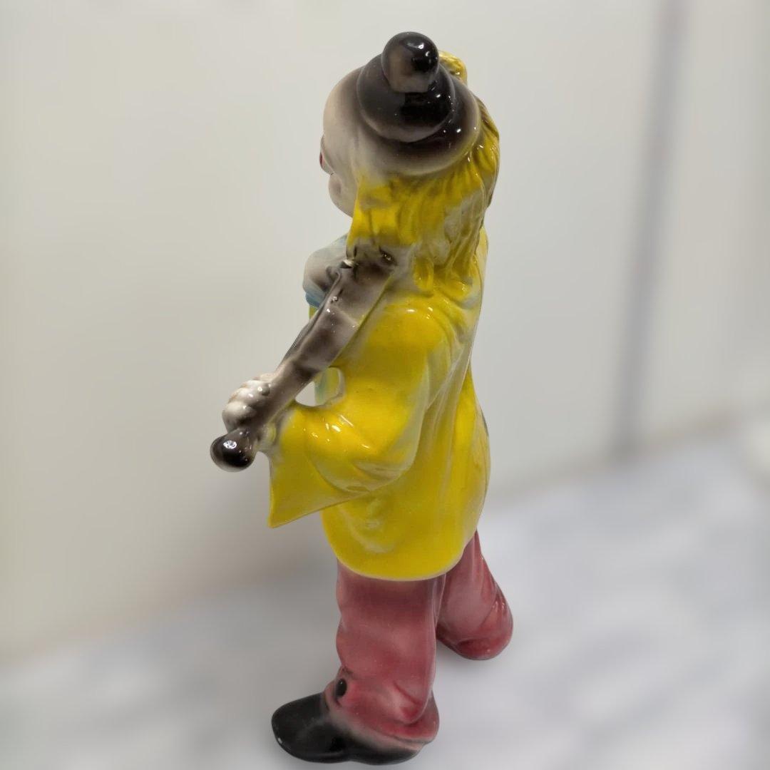 CAPODIMONTE ピエロ陶器人形 ヴァイオリン 置物 260217-9A