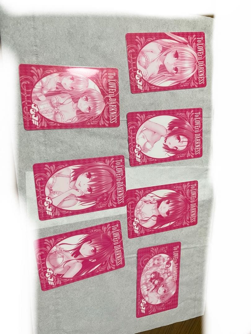 ToLOVEる　ナツコミ　ウエディングカード　７枚セット