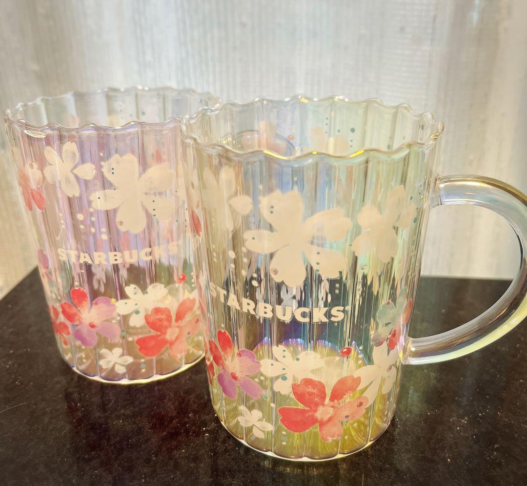 スタバさくら⭐︎Starbucks SAKURA2020 ガラスマグ×2コ