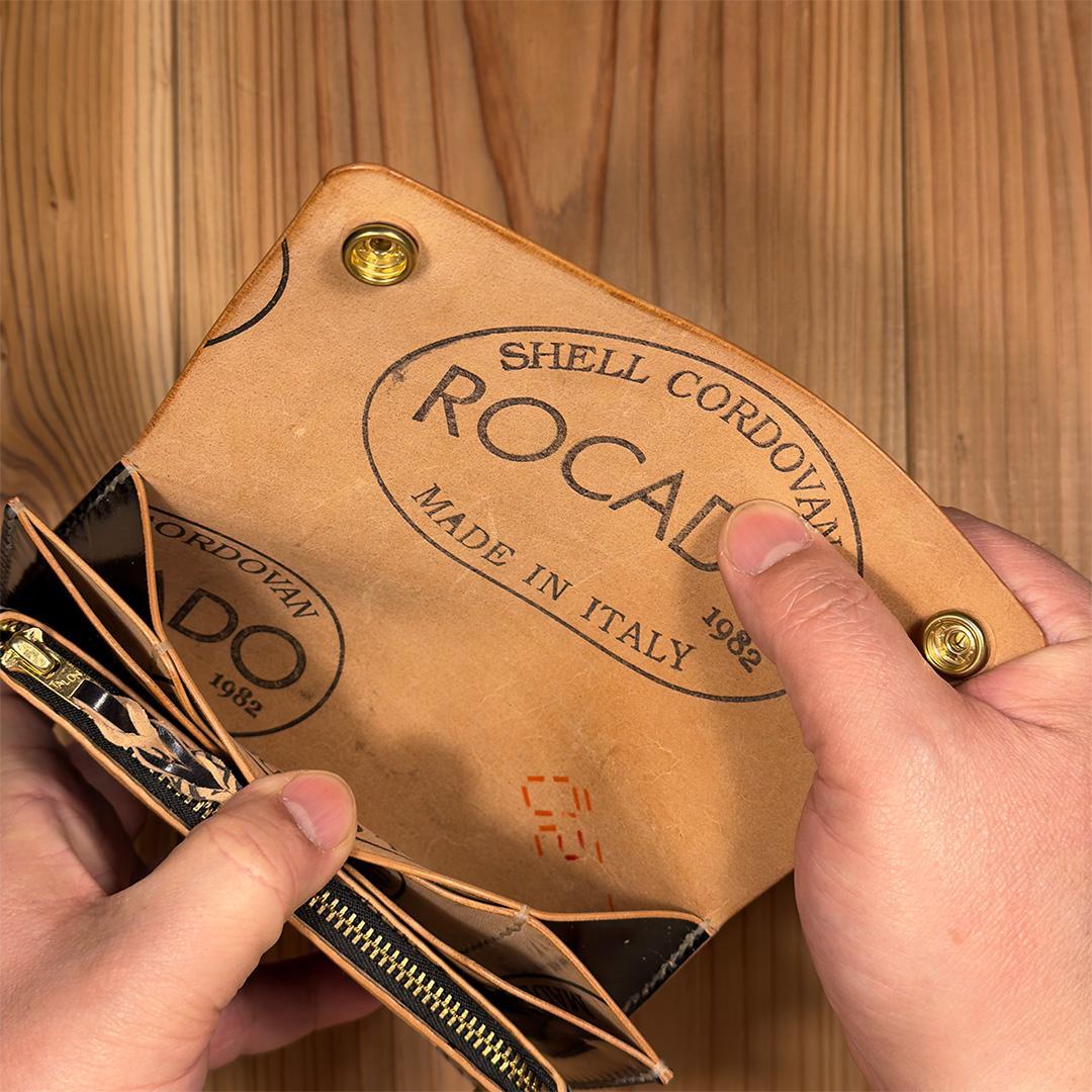 ROCADO – シェルコードバン使用｜ロングトラッカーウォレット・Cブラック