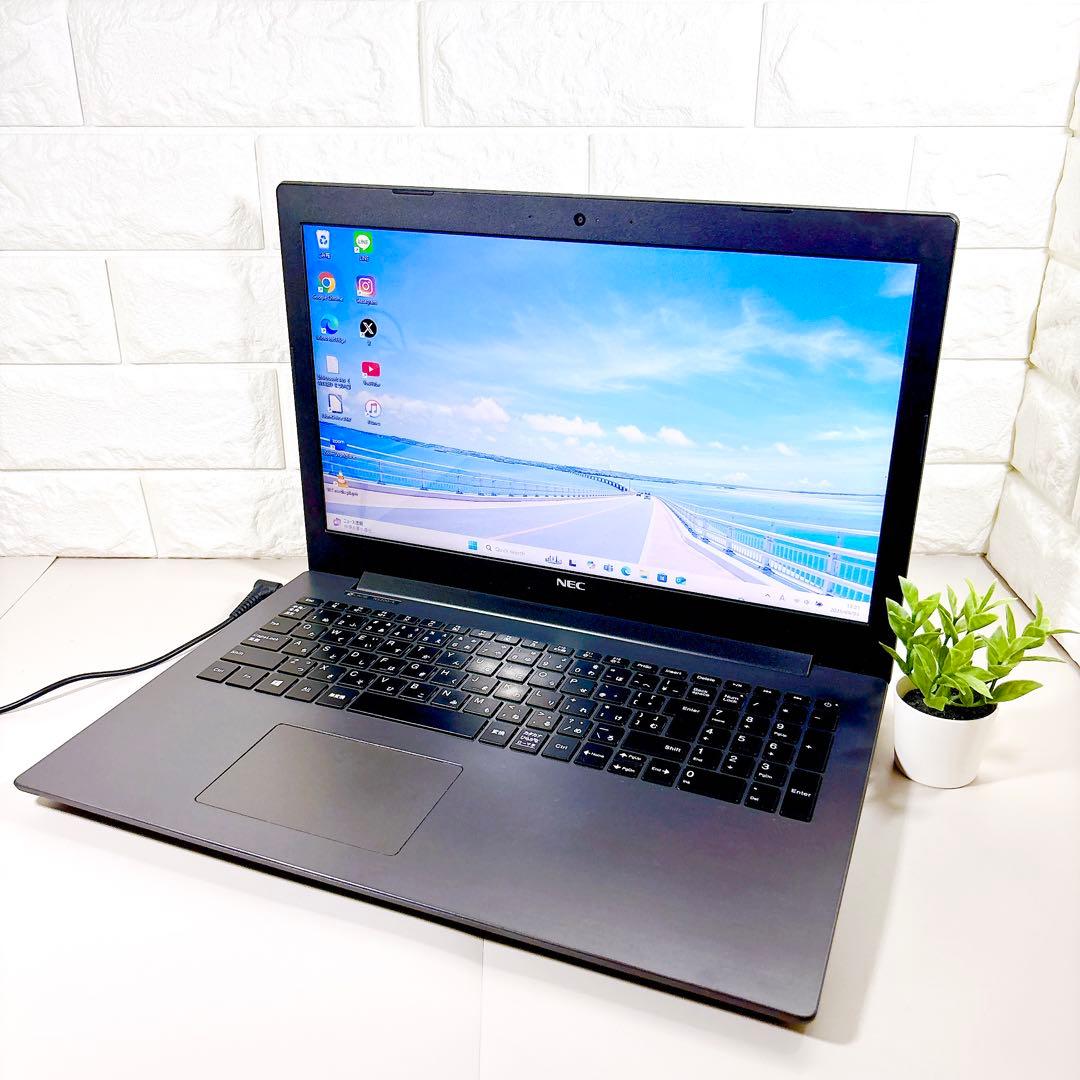 お買い得！ 快適SSD✨メモリ8GB カメラ 第７世代 ノートパソコン NEC