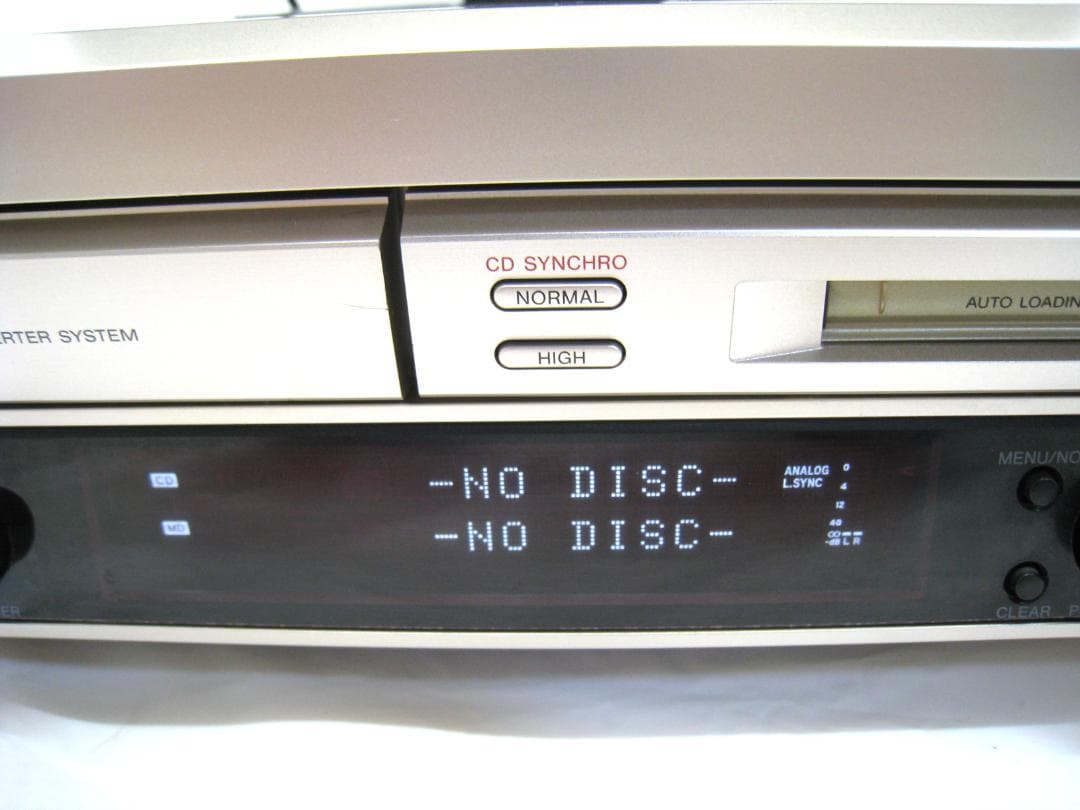 【動作品 整備済み　取説付き】 SONY CD MD デッキ　MXD-D400
