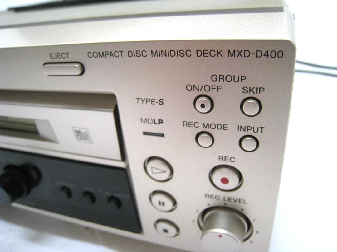 【動作品 整備済み　取説付き】 SONY CD MD デッキ　MXD-D400