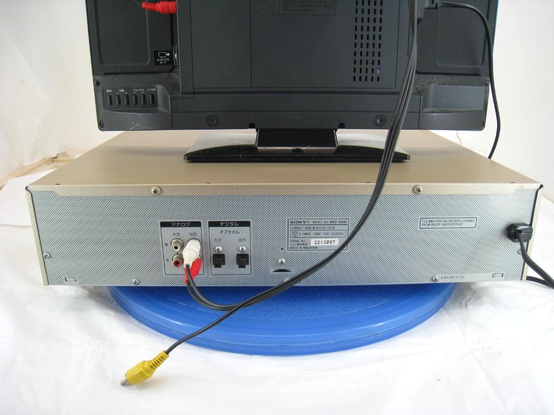 【動作品 整備済み　取説付き】 SONY CD MD デッキ　MXD-D400