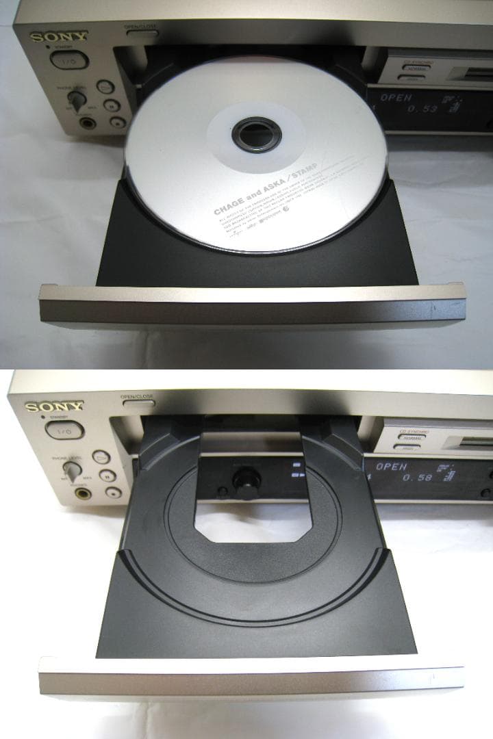【動作品 整備済み　取説付き】 SONY CD MD デッキ　MXD-D400