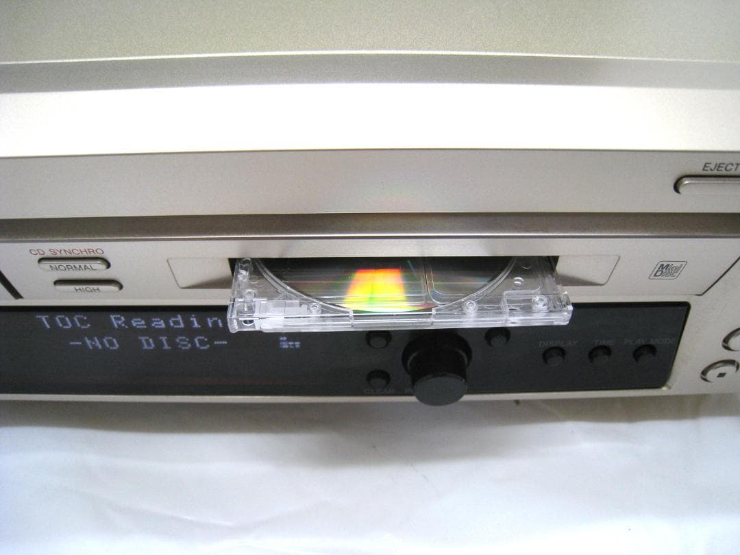 【動作品 整備済み　取説付き】 SONY CD MD デッキ　MXD-D400