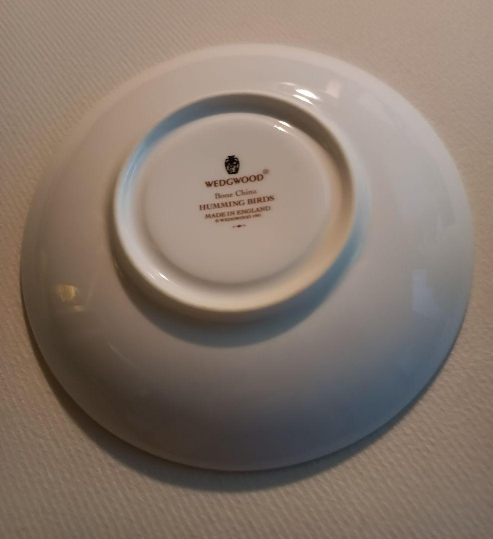 【ウェッジウッド】ハミングバード　カップ&ソーサー　トリオ➕️ディナープレート