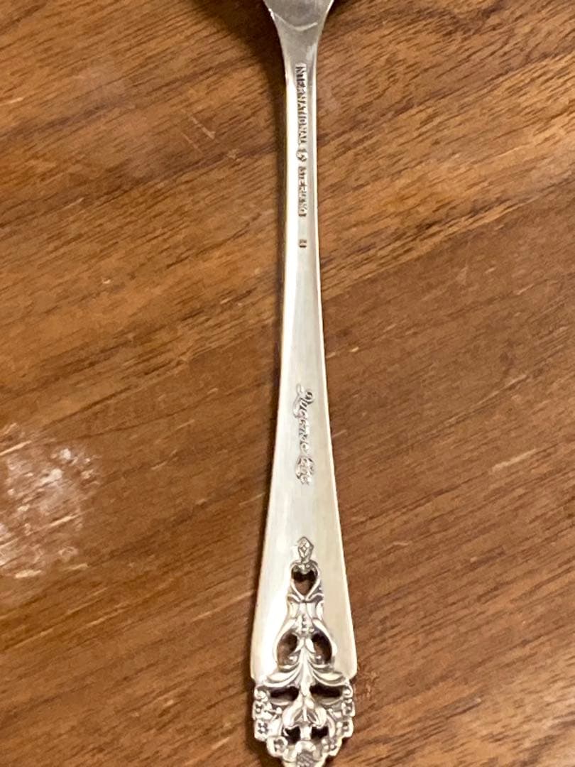 アメリカアンティーク　純銀950　スターリングシルバー ティースプーン　2本