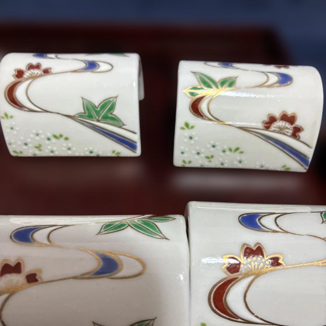 希少品　珍味入れ　カマクラ型　乾山写し　5客