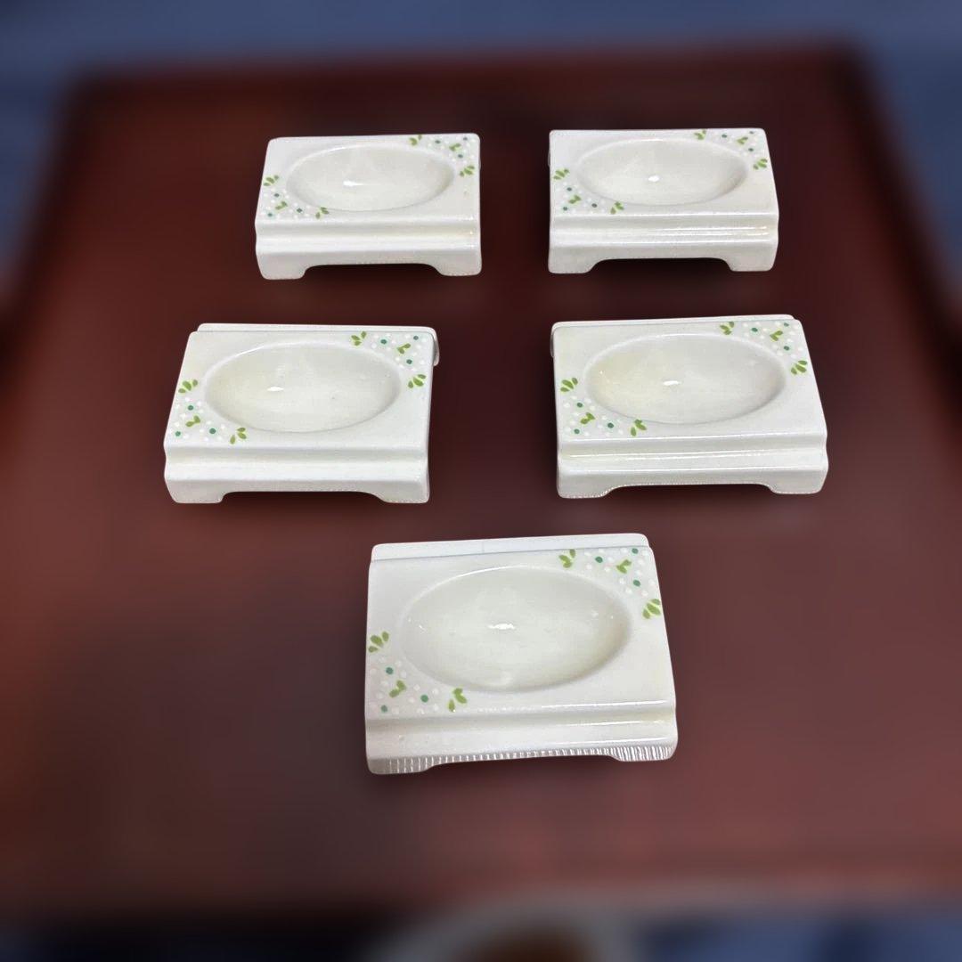 希少品　珍味入れ　カマクラ型　乾山写し　5客