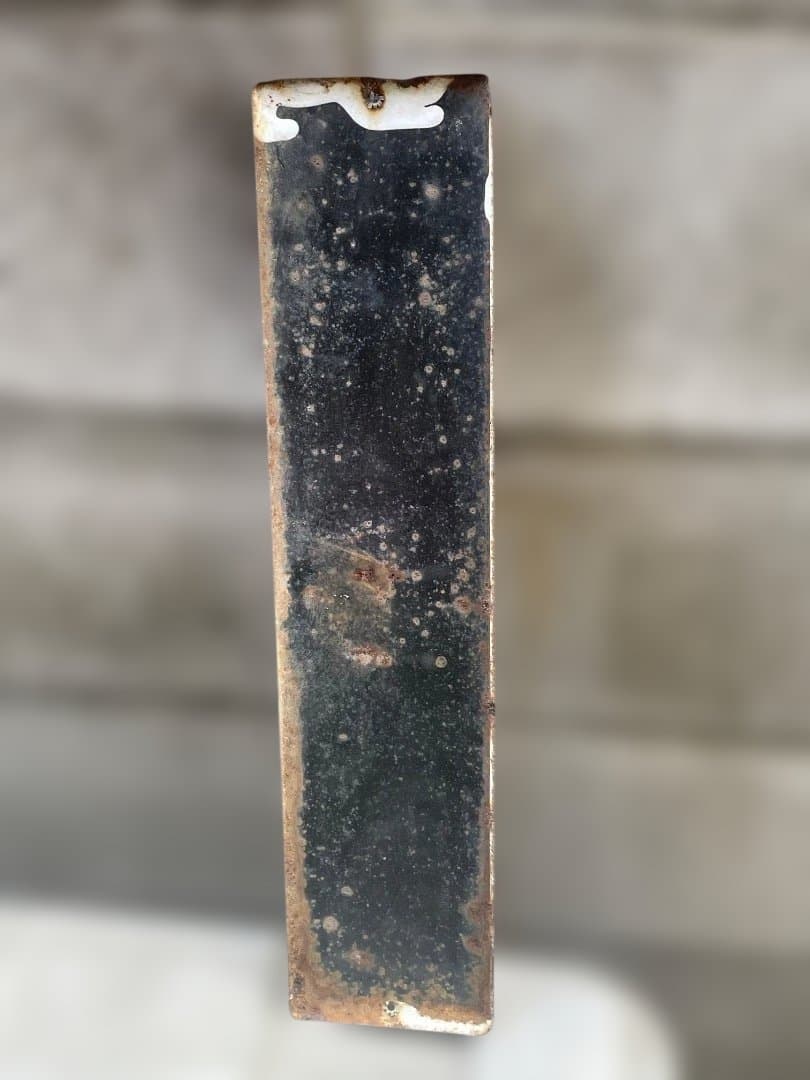 昭和初期 ホーロー看板　ハト印 ゴム靴屋 ブリキ