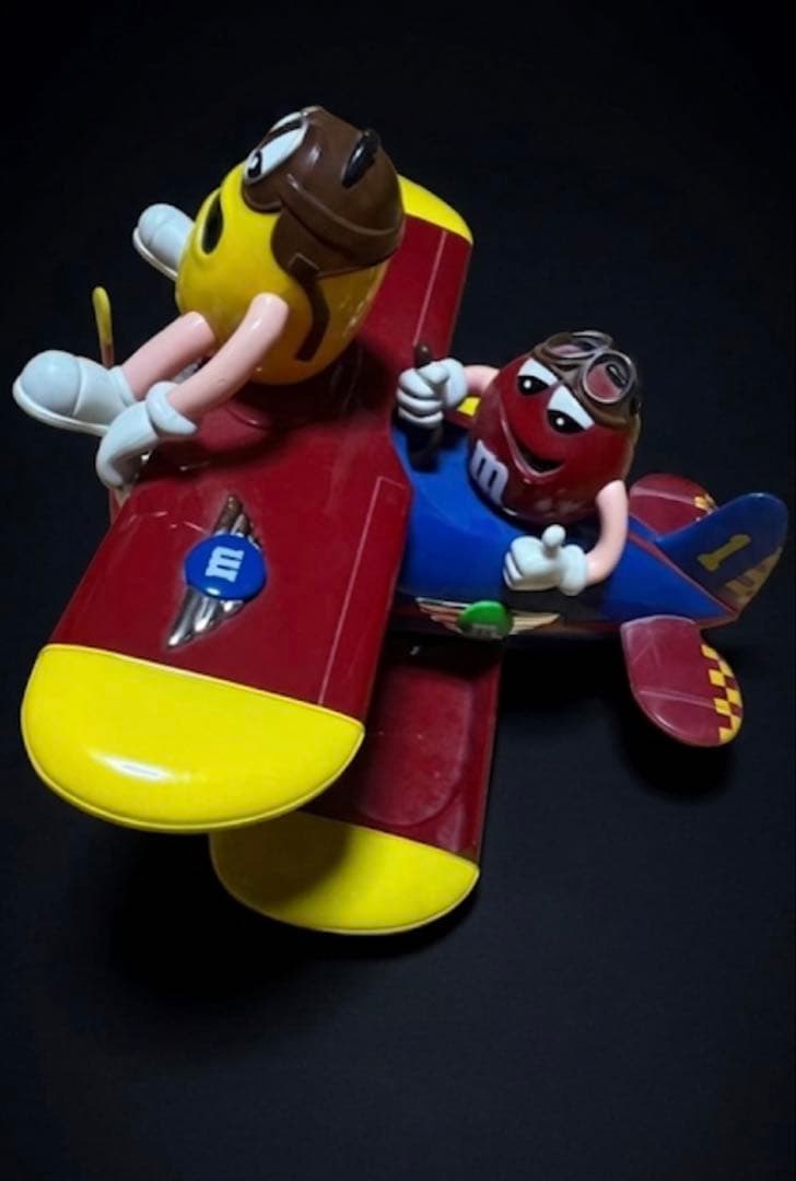 【希少】M&M's エムアンドエムズ 飛行機型 キャンディディスペンサー