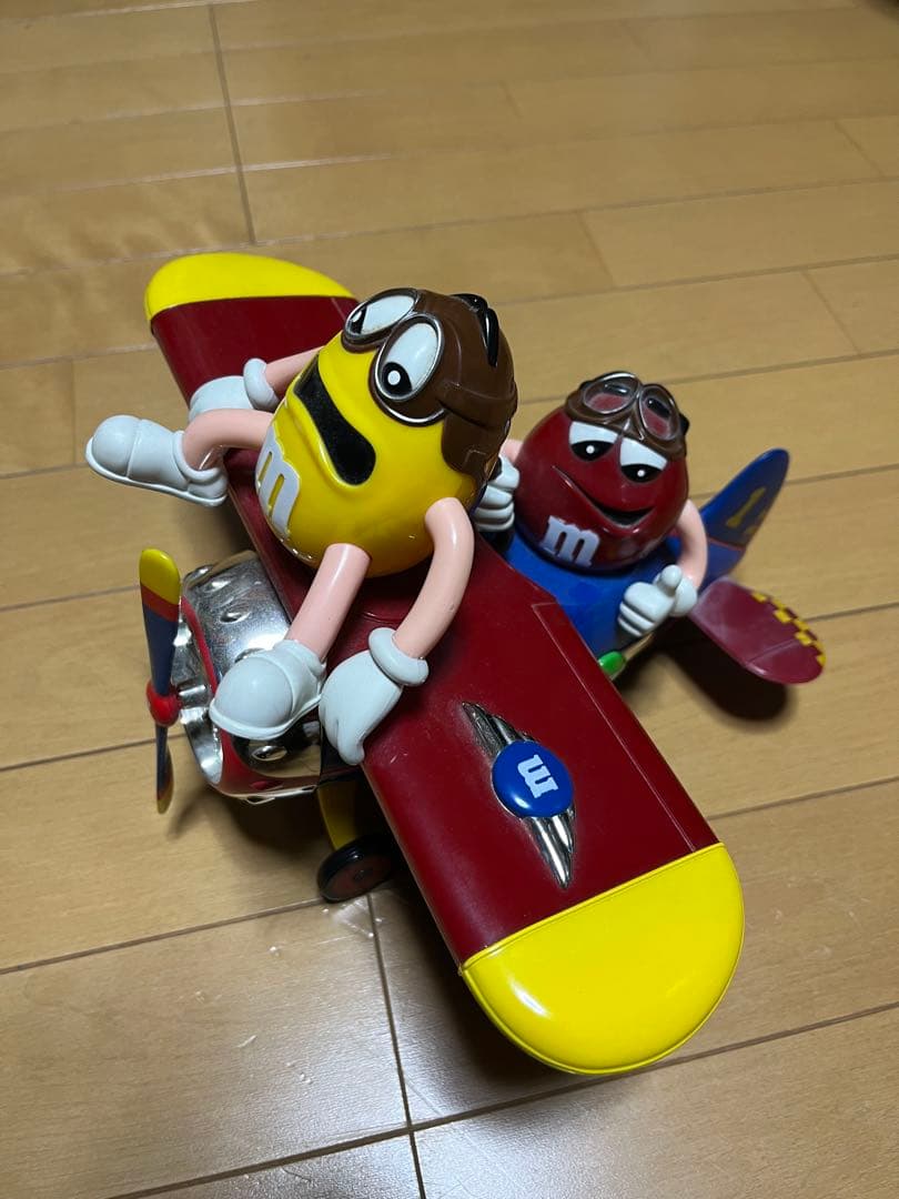 【希少】M&M's エムアンドエムズ 飛行機型 キャンディディスペンサー