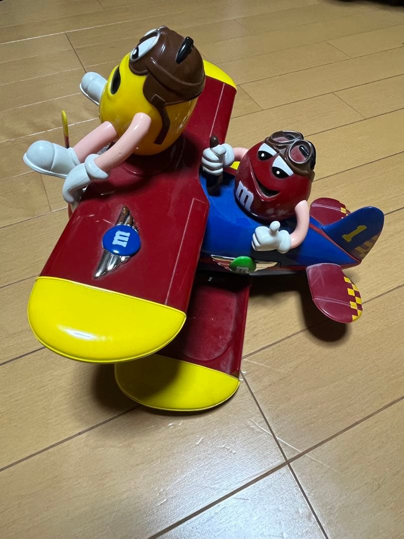 【希少】M&M's エムアンドエムズ 飛行機型 キャンディディスペンサー