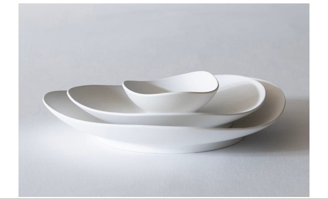 SHIONARI plate 245mm 195mm イイホシユミコ