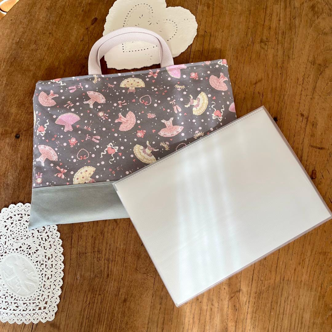 入園入学3点セット♡レッスンバッグ　上靴入れ　お着替え入れ　女の子ネームタグ無料