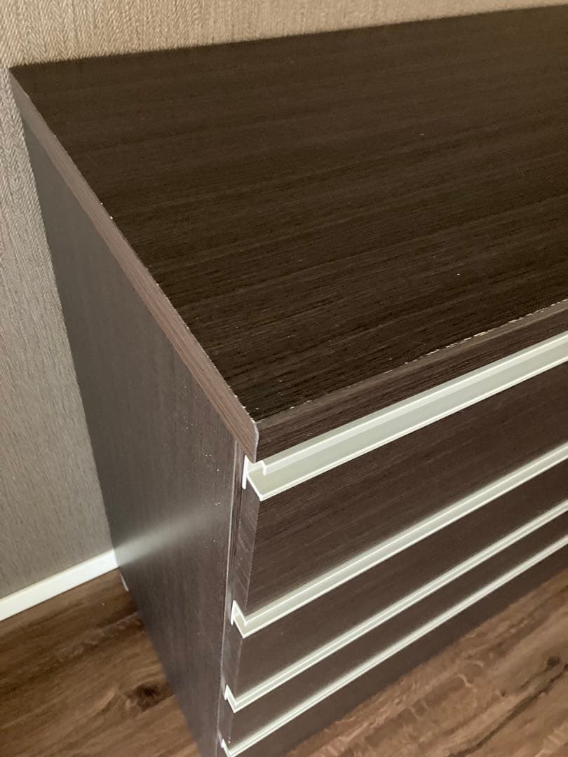 ニトリ 120-90-42cm. チェスト タンス ダークブラウン お得