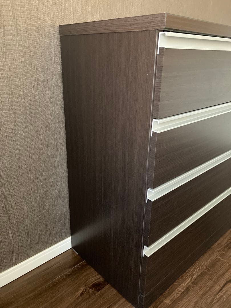 ニトリ 120-90-42cm. チェスト タンス ダークブラウン お得