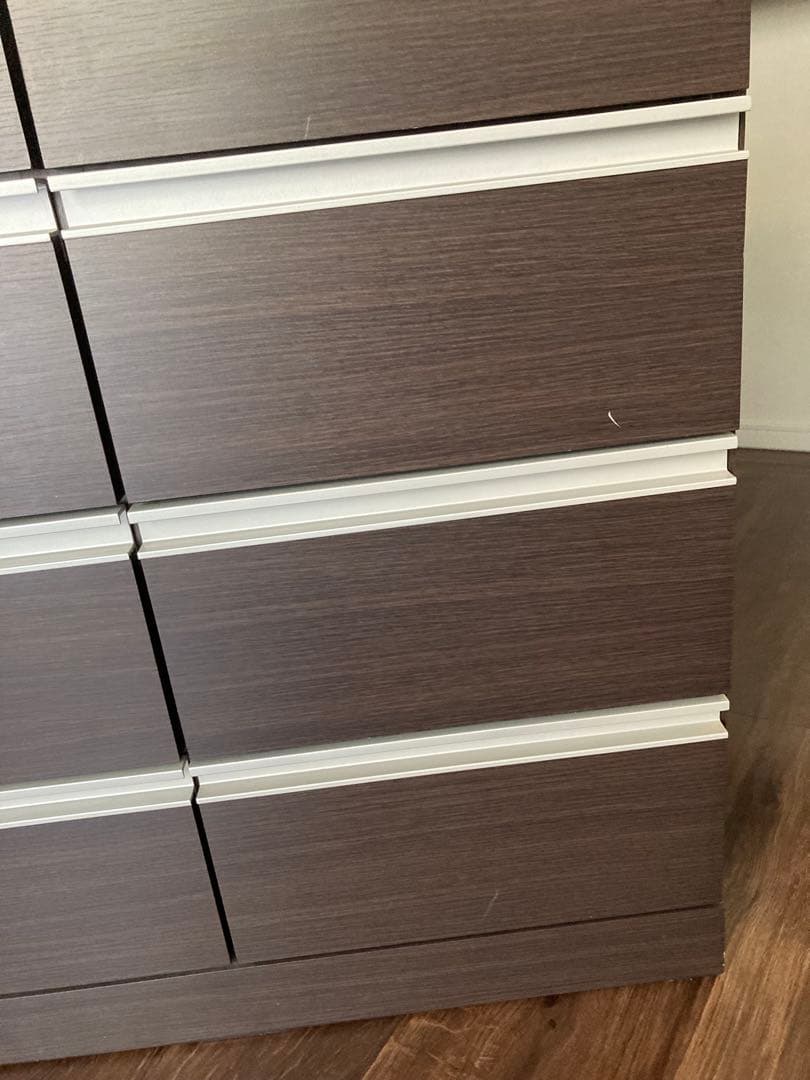 ニトリ 120-90-42cm. チェスト タンス ダークブラウン お得