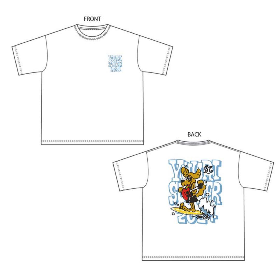 優里2024年200万人ツアーサマーDOGホワイトTシャツ Lサイズ