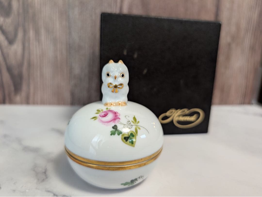 【Herend ヘレンド】新品未使用　マルボンボン　ふくろう