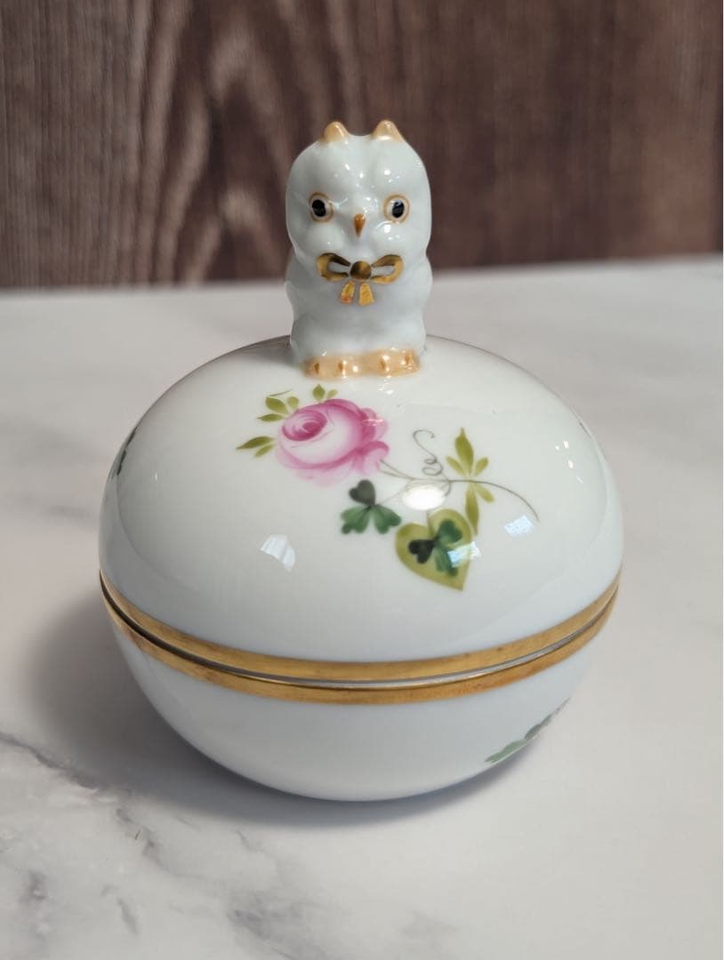 【Herend ヘレンド】新品未使用　マルボンボン　ふくろう