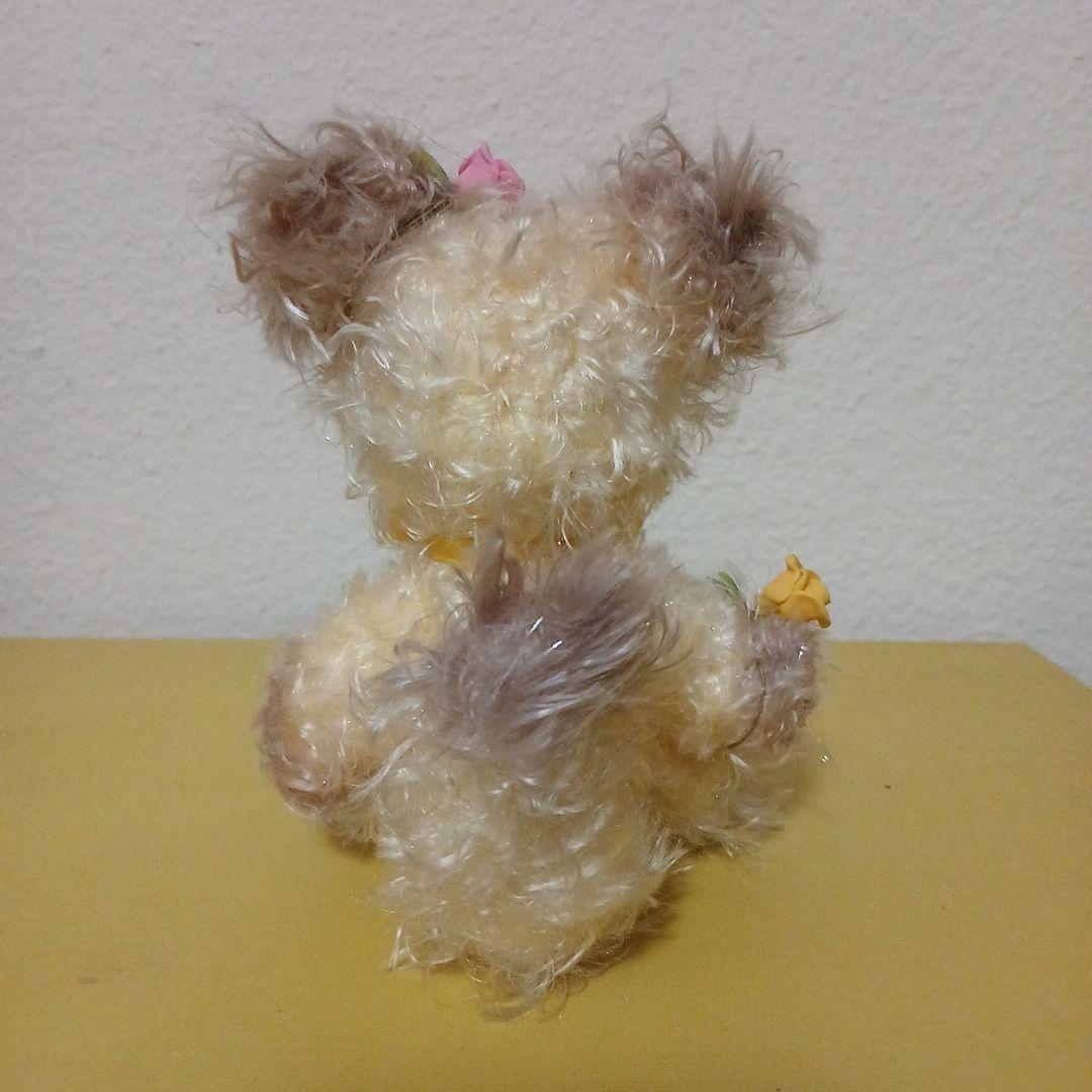 作家様　ねこちゃん　ぬいぐるみ　花飾り