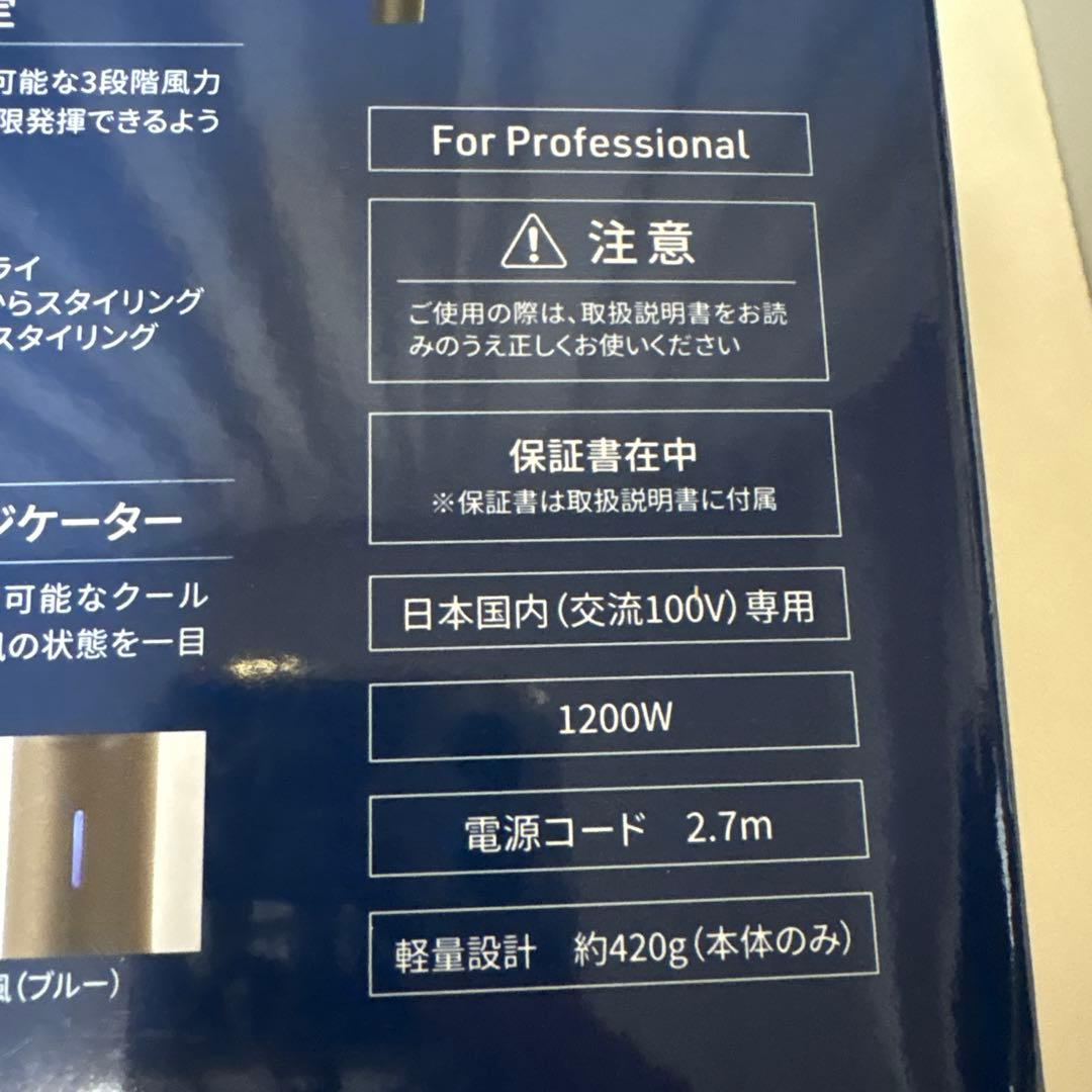 保証書付　Onedam プラズマイオンヘアドライヤー BLOW+Speed