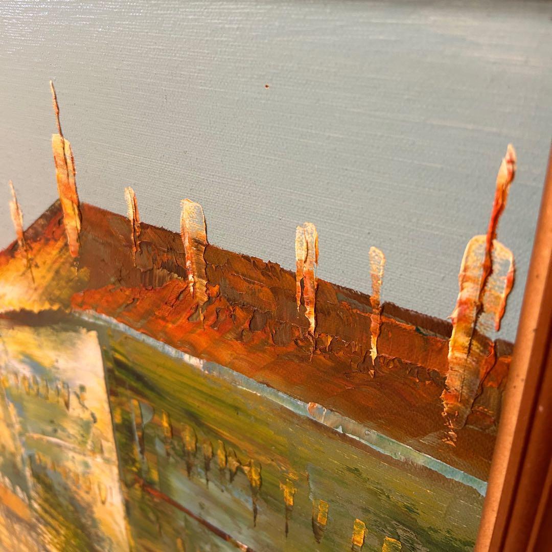 油絵 K.W.PARK 絵画 額付き 油彩 油彩画