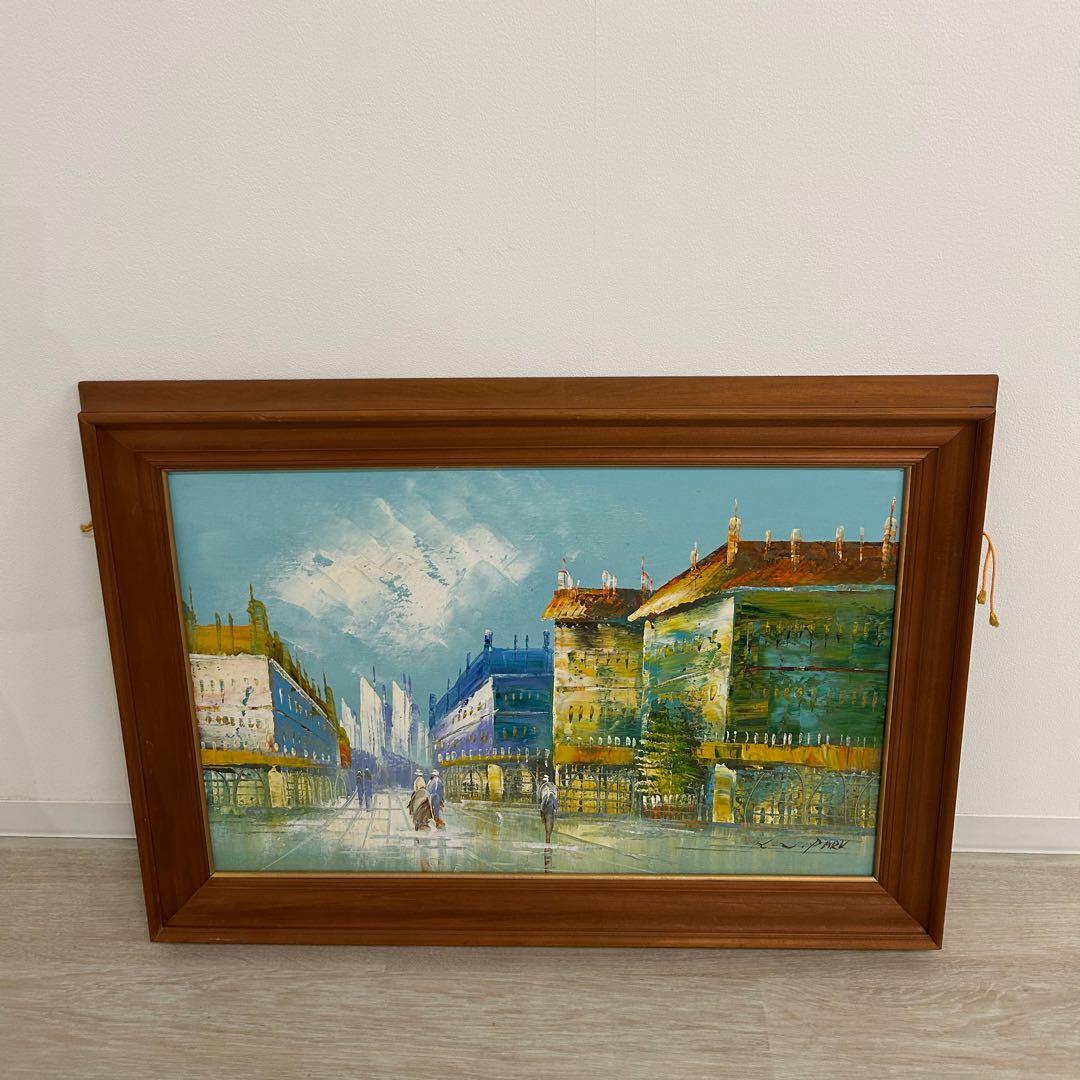 油絵 K.W.PARK 絵画 額付き 油彩 油彩画